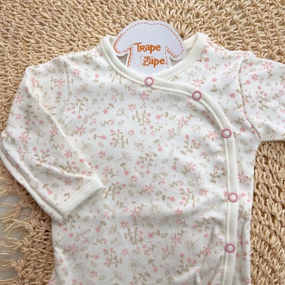 Body Kimono M/L Raminhos Rose - Off White